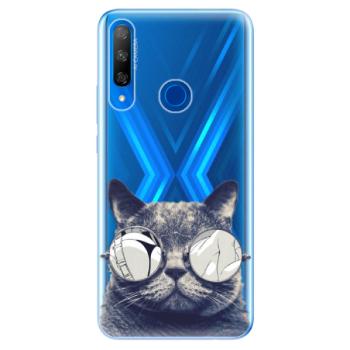 Odolné silikonové pouzdro iSaprio - Crazy Cat 01 - Huawei Honor 9X