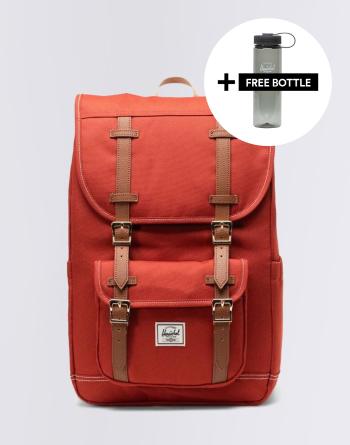 Batoh Herschel Supply Little America ™ Mid Red Ochre/White Stitch 21 l