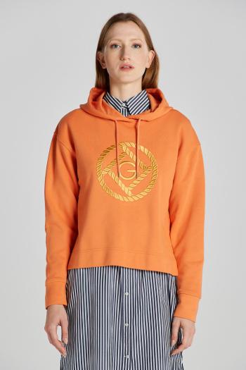 MIKINA GANT D2. ROPE ICON HOODIE APRICOT ORANGE