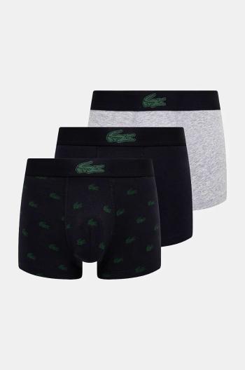 Boxerky Lacoste 3-pack pánské, černá barva, 5H5154