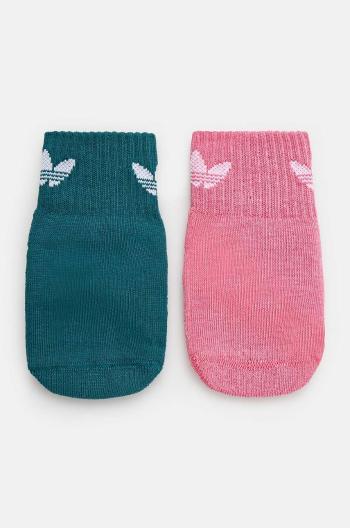 Dětské ponožky adidas Originals ANT SLIP SOCK 2-pack růžová barva, IZ3472