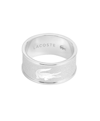 Lacoste Stylový ocelový prsten pro muže Backhand 2040485 64 mm