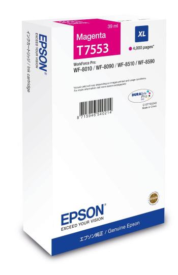 Epson T7553 XL C13T75534N purpurová (magenta) originální cartridge