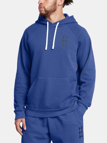 Under Armour UA Rival Flc Txtr SND Hoodie Mikina Modrá