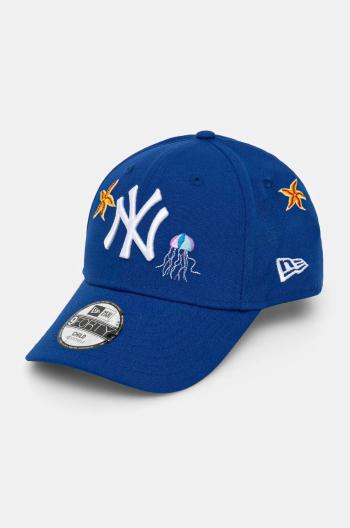 Dětská baseballová čepice New Era NEW YORK YANKEES modrá barva, s aplikací, 60565293