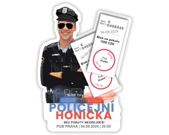 Personal Personalizované pozvánky 6 ks - Policejní oslava