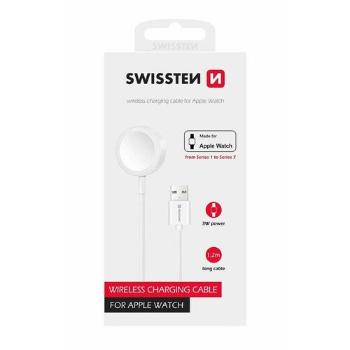 SWISSTEN Magnetický nabíjecí kabel pro Apple Watch USB, 1,2 m, bílá