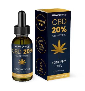 MOVit Energy CBD 20% Full Spectrum konopný olej 10 ml