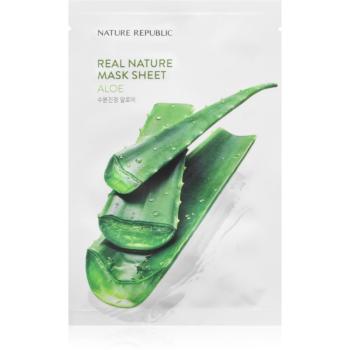 NATURE REPUBLIC Real Nature Aloe Mask Sheet hydratační plátýnková maska se zklidňujícím účinkem 23 ml