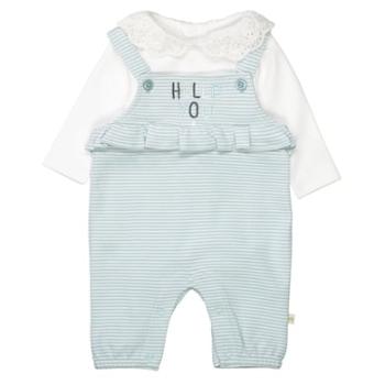 Staccato Romper+košile aqua sky striped