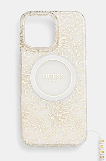 Obal na telefon Guess iPhone 16 Pro Max 6.9 bílá barva, GUHMP16XHCPOFPH