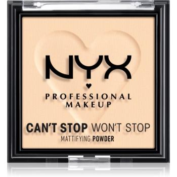 NYX Professional Makeup Can't Stop Won't Stop Mattifying Powder matující pudr odstín 01 Fair 6 g