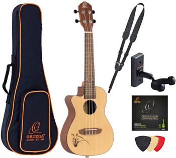 Ortega RU5CE-L Deluxe SET Natural Koncertní ukulele