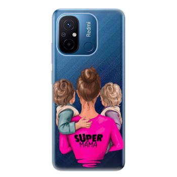 Odolné silikonové pouzdro iSaprio - Super Mama - Two Boys - Xiaomi Redmi 12C