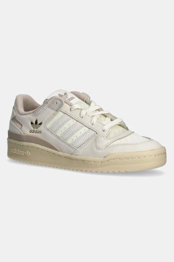 Kožené sneakers boty adidas Originals Forum Low Cl béžová barva, IH7826