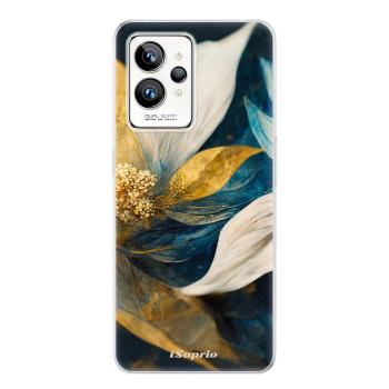 Odolné silikonové pouzdro iSaprio - Gold Petals - Realme GT 2 Pro