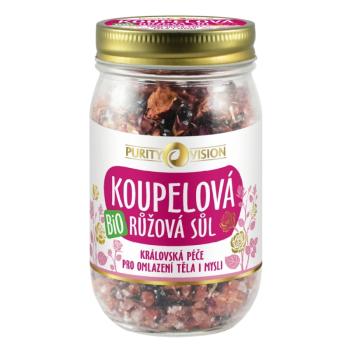 Purity Vision Bio Růžová koupelová sůl 400 g