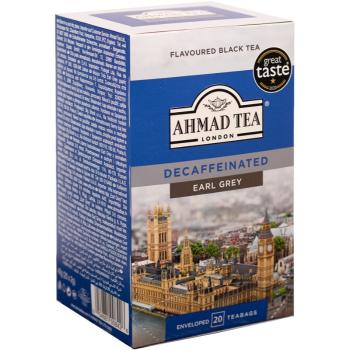 Ahmad Tea Decaffeinated Earl Grey černý čaj bez kofeinu 20x2 g