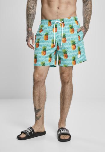 Urban Classics Pattern Swim Shorts pineapple aop - L