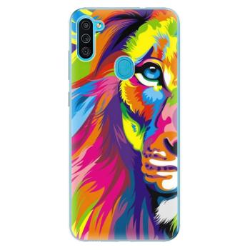 Odolné silikonové pouzdro iSaprio - Rainbow Lion - Samsung Galaxy M11