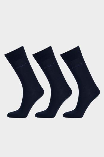 PONOŽKY GANT MERCERIZED COTTON SOCKS 3-PACK MARINE