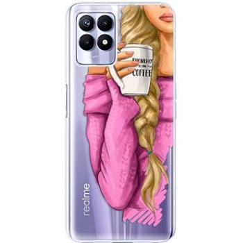 iSaprio My Coffe and Blond Girl pro Realme 8i (coffblon-TPU3-Rlm8i)