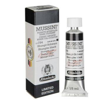 Olejová barva Mussini 15ml - 794 Shungite black, limitovaná edice