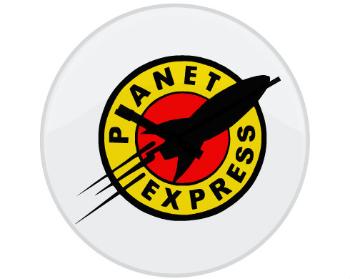 Hodiny skleněné Planet expres