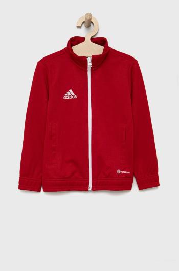 Dětská mikina adidas Performance H57563 červená barva, hladká