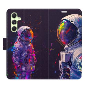 Flipové pouzdro iSaprio - Neon Astronaut 02 - Samsung Galaxy A54 5G