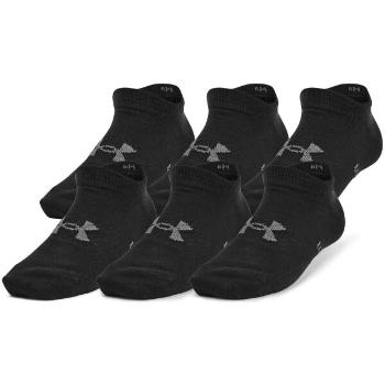 Under Armour ESSENTIAL NO SHOW 6PK Ponožky, černá, velikost