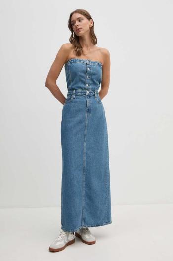 Džínové šaty Calvin Klein Jeans midi, J20J223742