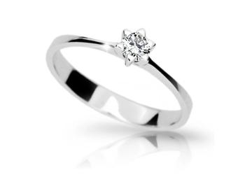 Cutie Diamonds Zásnubní prsten z bílého zlata s briliantem DZ6812-1953-10-X-2 63 mm