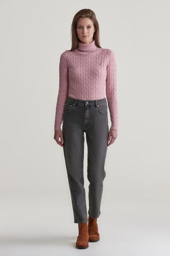 DŽÍNY GANT STRAIGHT CROPPED JEANS BLACK VINTAGE