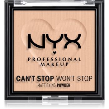 NYX Professional Makeup Can't Stop Won't Stop Mattifying Powder matující pudr odstín 03 Light Medium 6 g