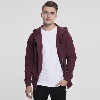 Mikina Urban Classics Basic Zip Hoody cherry - S