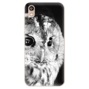 Odolné silikonové pouzdro iSaprio - BW Owl - Huawei Honor 8S