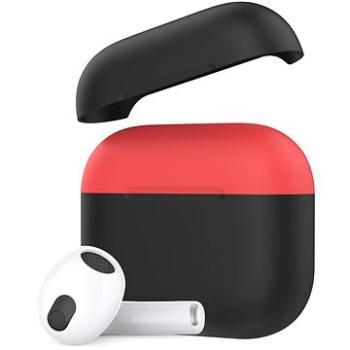 AhaStyle silikonový kryt pro AirPods 3 Black & Red (PT147-2-Black-Red)