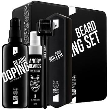 ANGRY BEARDS Sada pro růst vousů – Roller a Doping 100 ml (8594205593020)