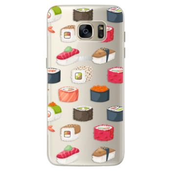 Silikonové pouzdro iSaprio - Sushi Pattern - Samsung Galaxy S7 Edge