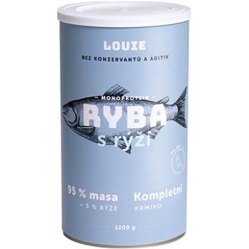 Louie Kompletní krmivo - ryba s kuřecím (95 %) s rýží (5 %) 1200 g (8595174345535)