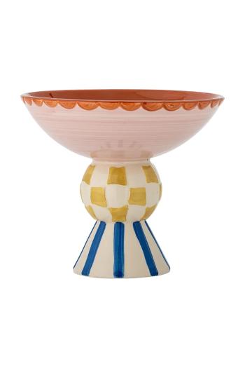 Bloomingville dekoratív tál Bob 23,5 x 21 cm rózsaszín