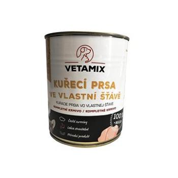 Vetamix Kuřecí prsa ve vlastní šťávě 6 × 800g (8229884294325)