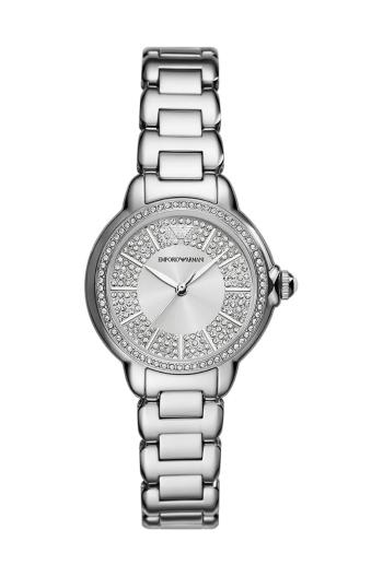 Hodinky Emporio Armani stříbrná barva, AR11632