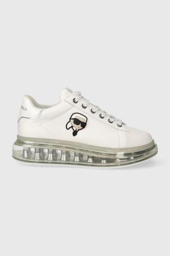 Kožené sneakers boty Karl Lagerfeld KAPRI KUSHION bílá barva, KL62630N