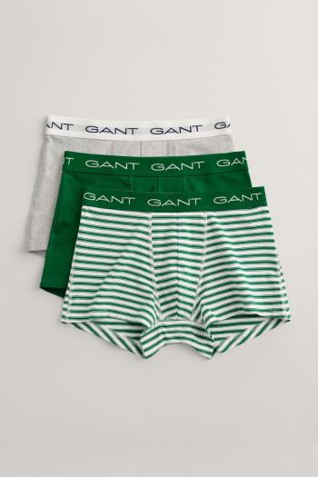 SPODNÍ PRÁDLO GANT STRIPE TRUNK 3-PACK LAVISH GREEN