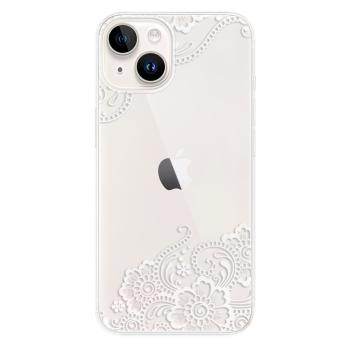 Odolné silikonové pouzdro iSaprio - White Lace 02 - iPhone 15 Plus