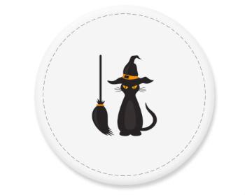 Placka magnet Cat witch