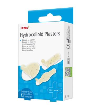 Dr. Max Hydrocolloid Plasters 3 velikosti náplasti na puchýře 6 ks