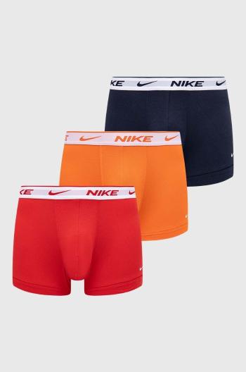 Boxerky Nike 3-pack pánské, červená barva